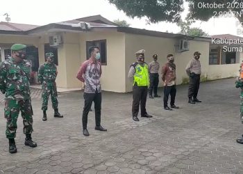 Personil Jajaran Kodim 0208/Asahan Adakan Pendisiplinan Protokol Kesehatan Covid-19