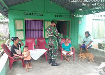 Himbau Pedagang Dan Pembeli Personel Kodim 0208/Asahan Dilaksanakan di Pasar Agar Ikuti Protokol Kesehatan