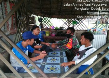 Edukasi Penuh Masyarakat Masalah Covid-19 Oleh Personel Jajaran Kodim 0208/Asahan