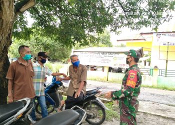 Rutin Sosialisasikan 3M kepada Masyarakat Oleh Jaajran Kodim 0208/Asahan