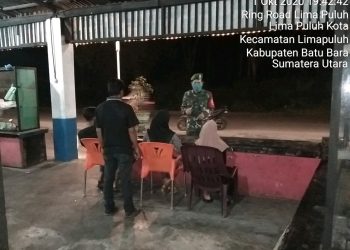 Personel Jaajran Kodim 0208/Asahan Jadikan Patroli Sarana Untuk Disiplinkan Masyarakat
