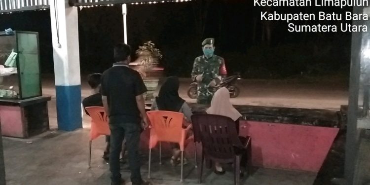 Personel Jaajran Kodim 0208/Asahan Jadikan Patroli Sarana Untuk Disiplinkan Masyarakat
