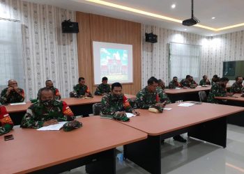 Danramil 06/Perdagangan Ikuti Rapat Bersama Kasdim 0207/Simalungun