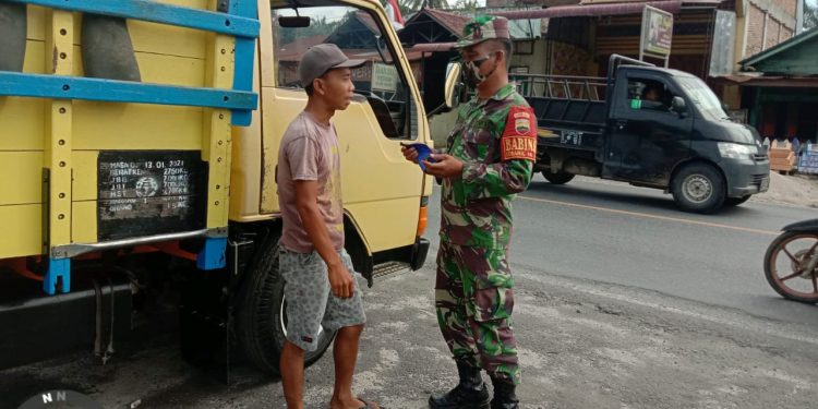 Kodim 0208/Asahan Pelopori Pencegahan Covid-19 Melalui Himbauan Protokol Kesehatan Kodim 0208/Asahan Pelopori Pencegahan Covid-19 Melalui Himbauan Protokol Kesehatan