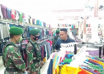 Penegakan Protokol Kesehatan Oleh Personel Jajaran Kodim 0208/Asahan Bersama Instansi Terkait