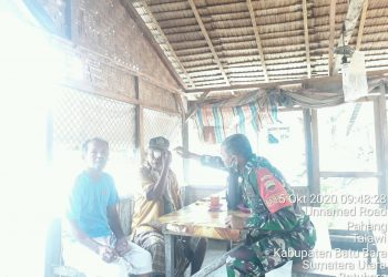 Wujudkan Rasa Empati Antara Kodim 0208/Asahan Dan Warga Binaan, Babinsa Jenguk Warganya Yang Sakit