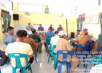 Personel Jajaran Kodim 0208/Asahan Ikuti Rapat Penentu Penerima Bantuan PJS