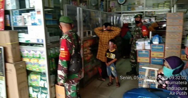 Putuskan Mata Rantai Covid-19, personel Jaajran Kodim 0208/Asahan Lakukan Patroli Sesering Mungkin
