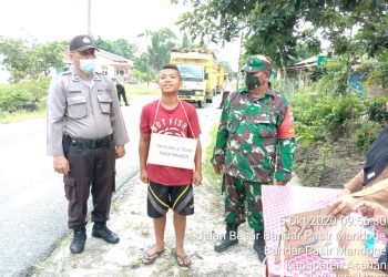 Menindak Tegas Para Pelanggar Protokol Kesehatan Oleh Personel Gabungan