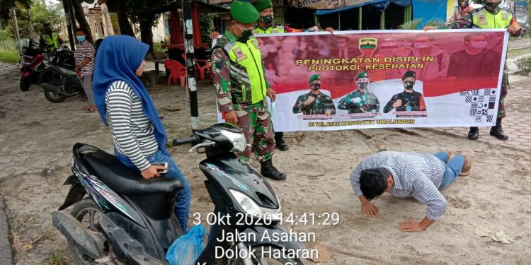 Sinegritas TNI dan Polri Dalam Operasi Yustisi di Simpang Bahjambi Kabupaten Simalungun