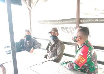 Peduli Kesehatan Warga Binaan, Babinsa Kodim 0207/Simalungun Komsos Cara Hindari Virus Covid 19