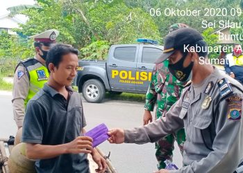 Tim Gugus Tugas Laksanakan Operasi Yustisi Bersama Personel Jajaran Kodim 0208/Asahan