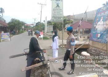 Tim Gabungan Tindak Tegas Pelanggar Protokol Kesehatan Oleh Jajaran Kodim 0208/Asahan Bersama Instansi Terkait