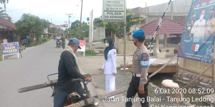 Tim Gabungan Tindak Tegas Pelanggar Protokol Kesehatan Oleh Jajaran Kodim 0208/Asahan Bersama Instansi Terkait