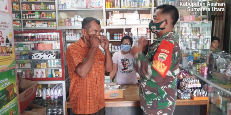 Jajaran Kodim 0208/Asahan Himbau Masyarakat Agar Mau Memakai Masker Jajaran Kodim 0208/Asahan Himbau Masyarakat Agar Mau Memakai Masker