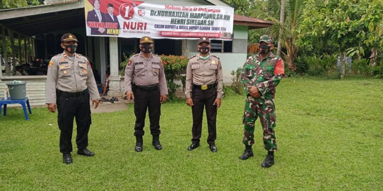 Antisipasi Adanya Keributan, TNI-Polri Kompak Laksanakan Pengamanan Kampanye Paslon Bupati Dan Wakil Bupati