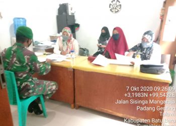 Personel Jajaran Kodim 0208/Asahan Terapkan Strategi Pemerintah Dalam Menangani Covid-19