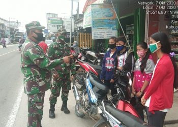 Rutin Sosialisasikan Penanganan Covid-19 Oleh Personel Jajaran Kodim 0208/Asahan