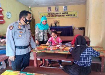 Polsek Padang Tualang Berikan Fasilitas Belajar Gratis
