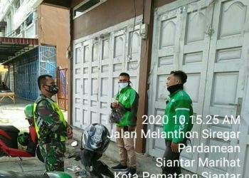 Personel Jajaran Kodim 0207/Simalungun Laksanakan Komsos Dengan Gojek