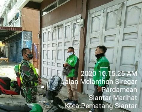 Personel Jajaran Kodim 0207/Simalungun Laksanakan Komsos Dengan Gojek Personel Jajaran Kodim 0207/Simalungun Laksanakan Komsos Dengan Gojek