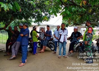 Turut Berduka Cita, Personel Kodim 0207/Simalungun Melayat Ke Rumah Duka Warga Binaan