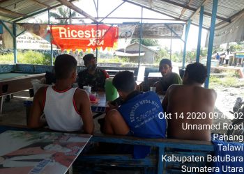 Himbau Warga Agar Jadikan Protkes Sebagai Kebiasaan Hidup Baru Bersama Personel Jajaran Kodim 0208/Asahan