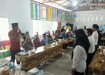 Dalam Rangka Pelantikan Kepala Dusun, Personel Jajaran Kodim 0208/Asahan Turut Menghadirinya