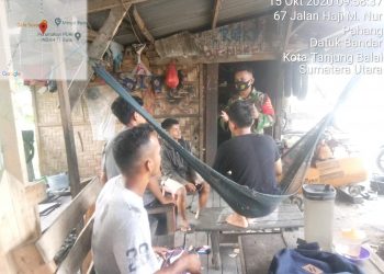 Cegah Penyebaran Covid-19, Personel Jajaran Kodim 0208/Asahan Berikan Pengawasan Kepada Warga Binaan