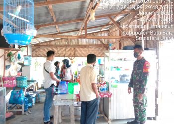 Lakukan Komsos Untuk Himbau Warga, Personel Jajaran Kodim 0208/Asahan Agar Patuhi Protokol Kesehatan Anjuran Pemerintah