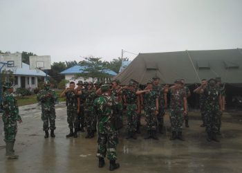 Satgas TMMD Ke-109 Kodim 0208/Asahan, Laksanakan Apel Pengecekan Sebelum Melakukan Aktivitas