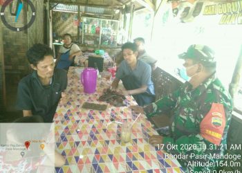 Kembali, Personel Jajaran Kodim 0208/Asahan Lakukan Komunikasi Sosial Di Warung