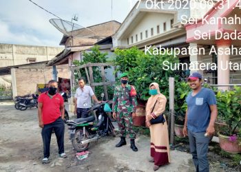 Personil Jajaran Kodim 0208/Asahan Lakukan Komsos Terkait Pentingnya Masker Di Masa Pandemi Covid-19