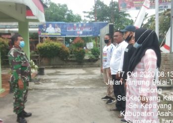 Personel Jajaran Kodim 0208/Asahan Ingatkan Warga Agar Jaga Stamina Dan Patuhi Protkes Dalam Mencegah Penularan Covid-19