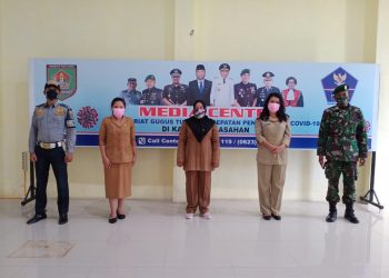 Pengamanan Sekretariat Gugus Tugas Percepatan Penaganan Covid-19 Dilaksanakan Personel Jajaran Kodim 0208/Asahan