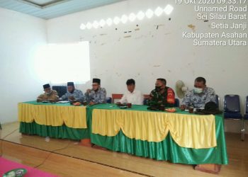 Rapat Koordinasi Pemerintahan di Kantor Camat Setia Janji Turut Serta Dihadiri Personel Jajaran Kodim 0208/Asahan