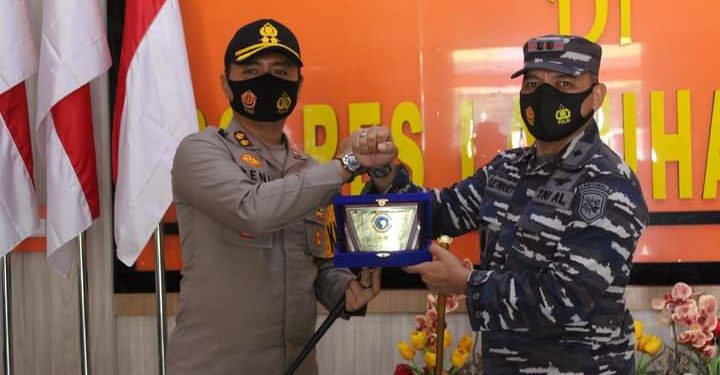 Sinergitas TNI Polri, Kapolres Labuhan Batu Terima Kunjungan Danlanal Tanjung Balai Sinergitas TNI Polri, Kapolres Labuhan Batu Terima Kunjungan Danlanal Tanjung Balai