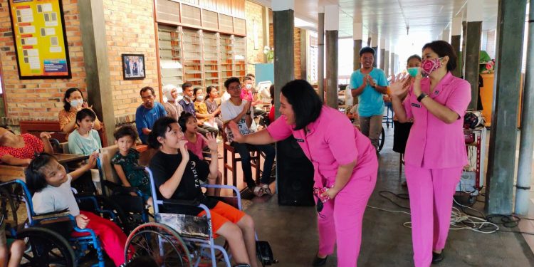 Jelang HKGB Ke-70 Bhayangkari Cabang Simalungun Gelar Bakti Sosial ke Panti Rehabilitas