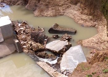 Belum Setahun Dikerjakan, Proyek BPBD Simalungun Hancur