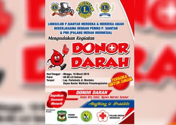 Ramaikan, Donor Darah Lions Club Bersama Pemko Pematangsiantar