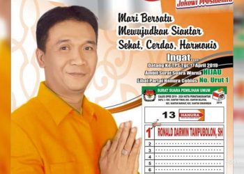 Ronald Tampubolon Meraih Lebih 2500 Suara Dari Dapil 3