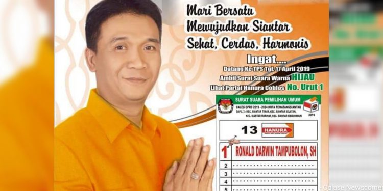Ronald Tampubolon Meraih Lebih 2500 Suara Dari Dapil 3