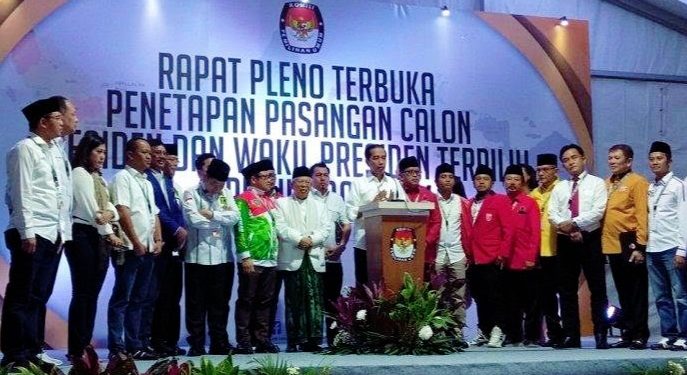 Sah! KPU Tetapkan Jokowi-Ma'ruf Pimpin Indonesia 5 Tahun ke Depan