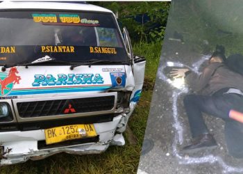 Minibus Parisma Tabrak Vario, Ariesto Sihombing Warga Bah Kapul Tewas di TKP