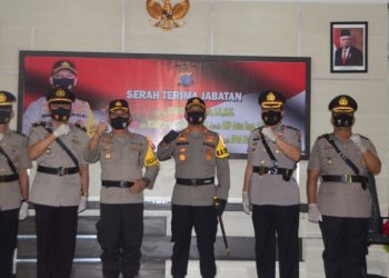Kapolres Nias Pimpinan Sertijab Wakapolres, Kabagren dan Kapolsek Lahewa
