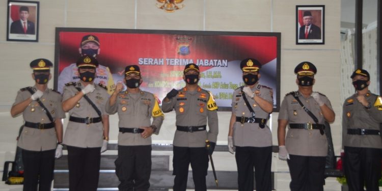 Kapolres Nias Pimpinan Sertijab Wakapolres, Kabagren dan Kapolsek Lahewa