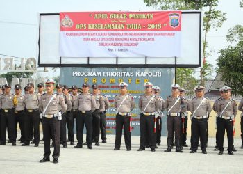 Apel Gelar Pasukan Operasi “KESELAMATAN TOBA-2018”