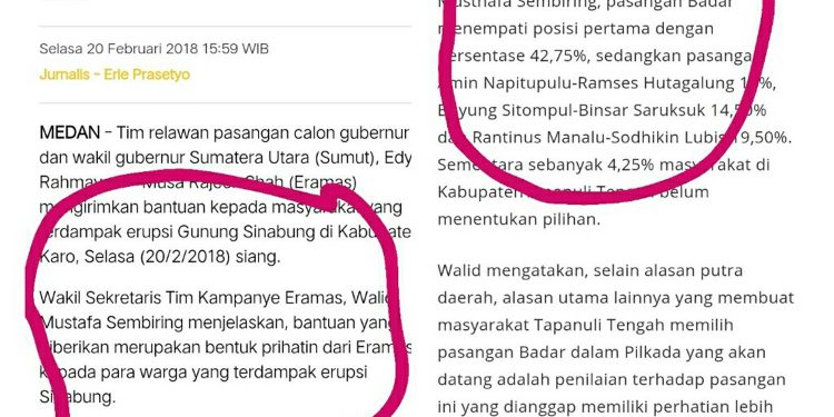 Pengamat: Menurut Jejak Digital, Koordinator CEPP Fisip USU Adalah Wakil Sekretaris Tim Eramas