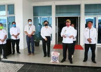 Pemkab Taput Terima Bantuan 3 Ton Beras dari PT TPL