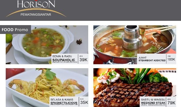 Ada Food Promo Setiap Hari di Hotel Horison